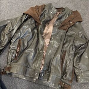 Brown vintage Leather Jacket